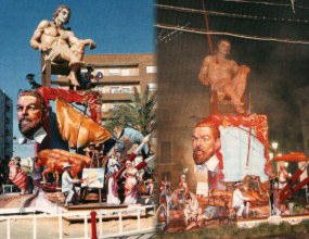 Clonación de una falla completa: ¡la misma en Oliva y Catarroja! Clonación de una falla completa: ¡la misma en Oliva y Catarroja!