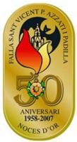 Escut Falla S. Vicente-P. Azzati 50 aniversari