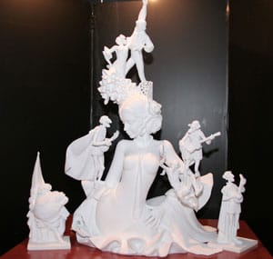 Maqueta de la falla Gravador Esteve-Ciril Amorós 2011 maqueta