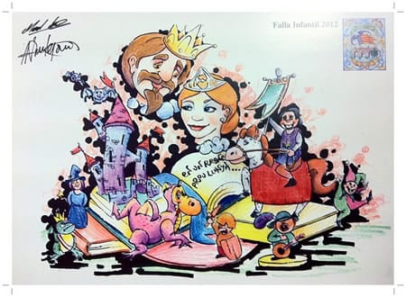 Esbós falla infantil Carraixet (Bétera) 2012 8 carraixet inf