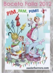 Esbós falla gran Poeta Alberola-Totana 2012 mayor