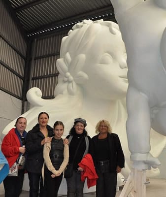 Visita al taller de la falla 2012 de À. Alcàsser-J. Maestre (2) a.alcazar j.maestre visita falla4 p1