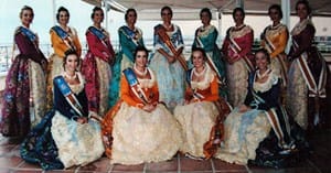 Fallera major de València 2002 i cort d'honor fmv2002