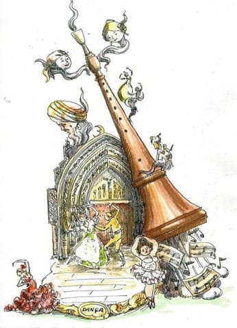 Esbós de la falla gran 2013 de Bosseria boceto falla bolseria