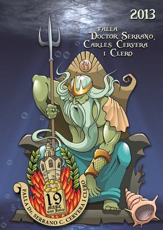 Portada llibret Falla El Clero 2013