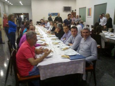 El G6 fallero se fue de cena a Alzira