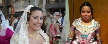 Falleras mayores 2014 de Islas Canarias-Dama de Elche