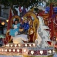 La carroza de la Falla Oeste gana en Dénia