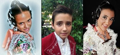 Falleras mayores y presidente infantil de la Falla del Parotet 2014