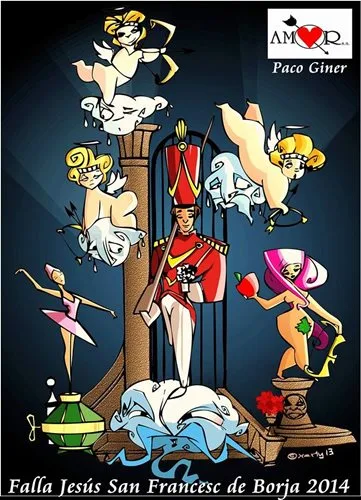 Boceto falla grande de Zenete 2014