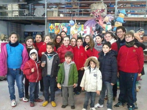 Visita talleres de las fallas de Molinell-Alboraya 2014