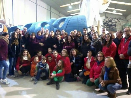 Visita talleres de las fallas de Molinell-Alboraya 2014