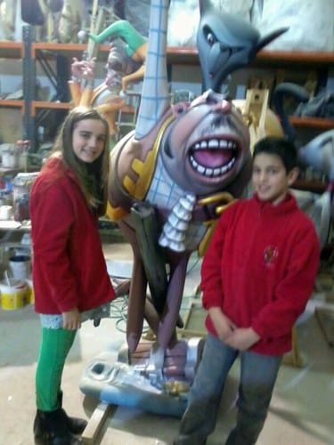 Visita talleres de las fallas de Molinell-Alboraya 2014