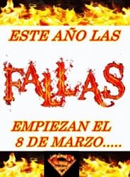Las Fallas empiezan el 8 de marzo (Falla Sur)