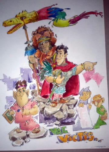 Boceto falla grande de Isaac Peral-Méndez Núñez 2015