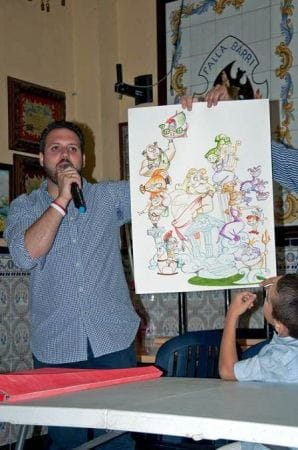 Firma de artistas 2015 de la Falla Barri La Llum