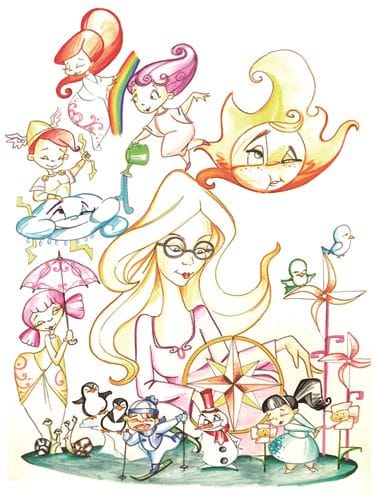 Boceto de la falla infantil de El Clero 2015