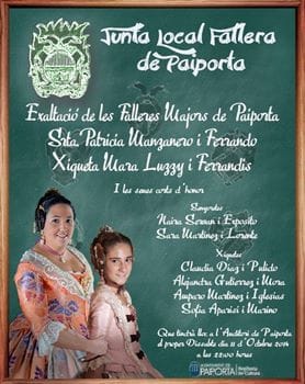 Exaltación de las falleras mayores 2015 de Paiporta