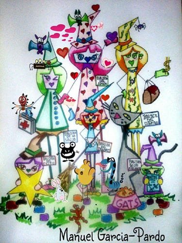 Boceto de la falla infantil de Actor Mora-Av. Constitución 2015