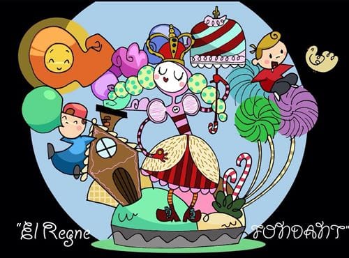 Boceto de la falla infantil de Diputada 2015