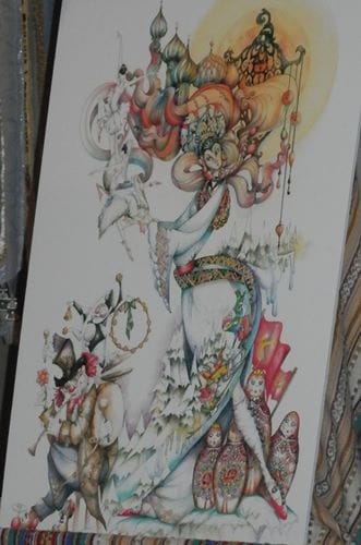 Boceto de la falla grande de Ramiro de Maeztu-Leones 2015