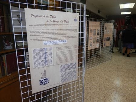 Inauguración de las jornadas culturales de la Falla Plaza del Pilar