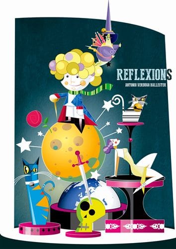 Boceto de la falla grande de Ángel del Alcázar-José Maestre 2015 (delante)