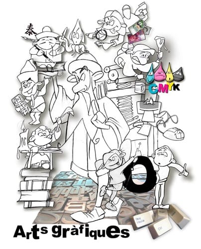 Boceto de la falla infantil de Nou Orriols 2015