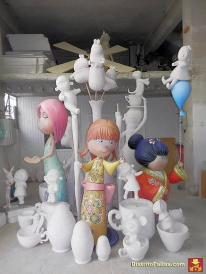 Falla infantil de Doctor Olóriz 2015 en el taller