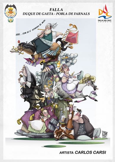 Boceto de la falla grande de Duque de Gaeta 2015