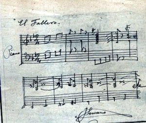 Partitura de "El Fallero"