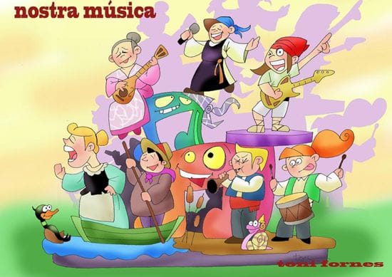 Boceto de la falla infantil de Reis Catòlics (Silla) 2015