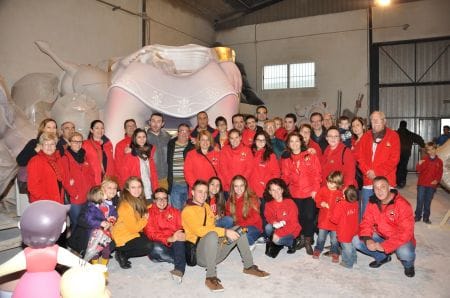 Visita al taller de las fallas de Carrera Malilla-Isla Cabrera 2015