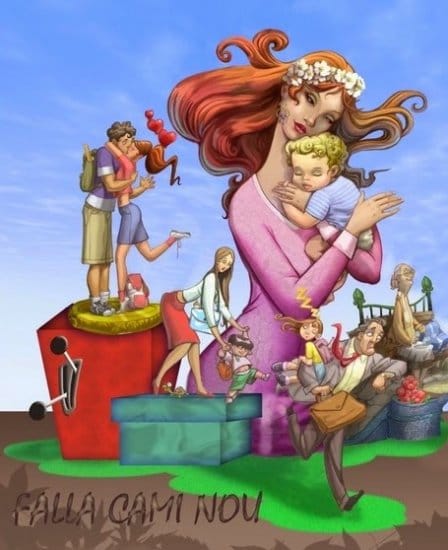 Boceto de la falla grande de Camí Nou (Alzira) 2015