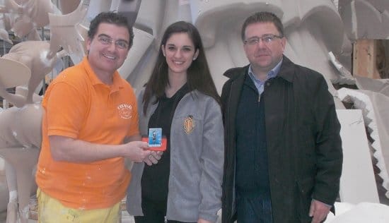 Visita al taller de la Falla Plaza del Pilar 2015