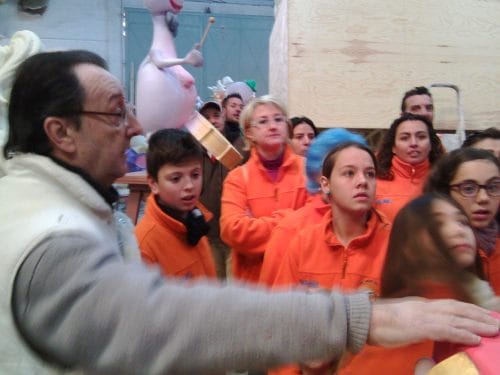 Visita al taller de la Falla Jacomart 2015