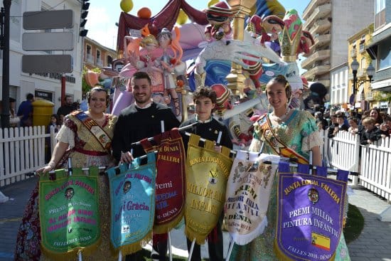 Falla infantil Centro 2015, primer premio en Dénia