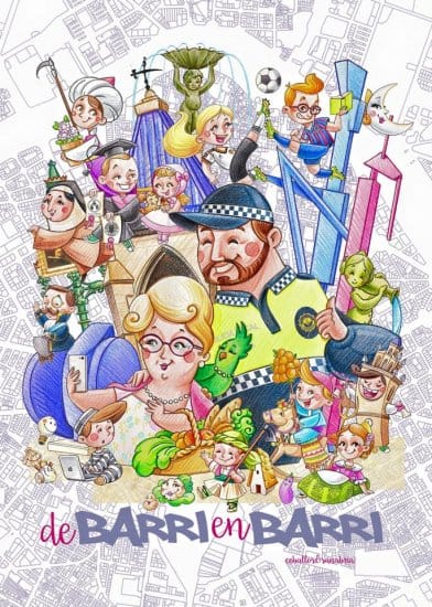 Boceto de la falla infantil del Ayuntamiento de Valencia 2016