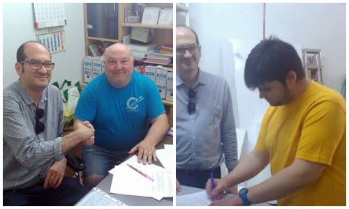 Firma de artistas 2016 de la Falla Avenida del Oeste