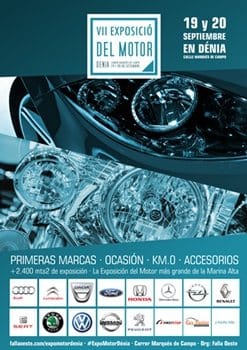 Cartel Exposición del Motor de Dénia