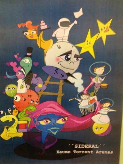Boceto de la falla infantil de Poeta Llorente-Barón de Cárcer (Quat de Poblet) 2016