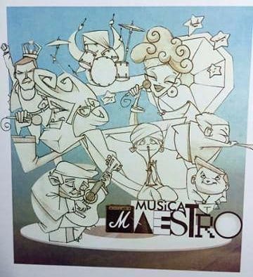 Boceto de la falla infantil de Islas Canarias-Dama de Elche 2016