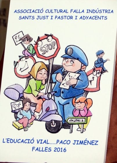 Boceto de la falla infantil de Industria 2016