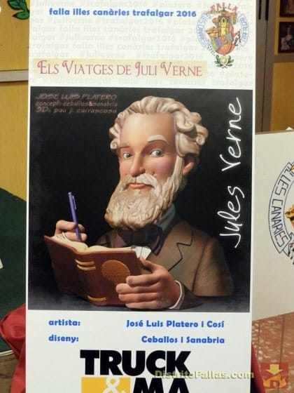 Boceto de la falla infantil de Trafalgar 2016