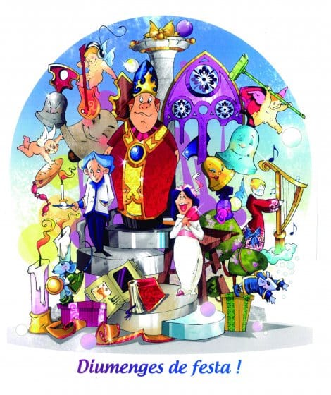 Boceto de la falla infantil de Carrera Malilla-Isla Cabrera 2016