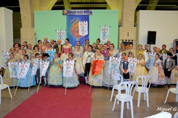 Inauguración de la exposición de bocetos de la Agrupación del Marítimo