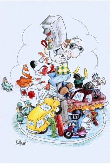 Boceto de la falla grande de Quart-Túria 2016