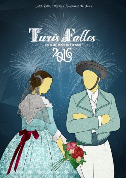 Cartel de las Fallas de Turís 2016