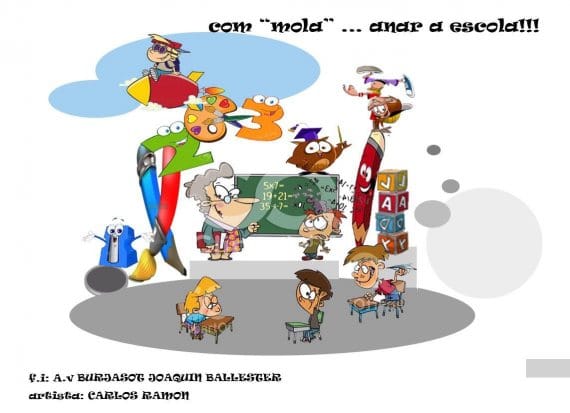 Boceto de la falla infantil de Av. Burjassot-Joaquín Ballester 2017