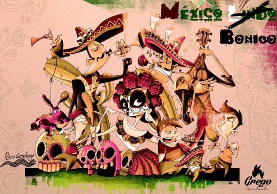 Boceto de la falla infantil de Alameda-Avenida de Francia 2017